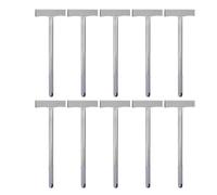 Alipis 10pcs Handheld Sign Holder with Stainless Steel Sturdy Frame, Secure Grip and Detachable Sign Pole for Tourist Guide Use and Exhibitions, Compatible with Foam Board and Placard