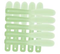 Alipis 10pcs Large Green Silicone Cosmetic Mixing Spatulas Ergonomic Makeup Stirring Tools for Face Masks Skincare Application and Diy Beauty Supplies