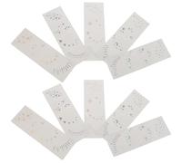 Alipis 10pcs Laser Face Stickers Metallic Glitter Speckle Sticker Face for Makeup Holographic Glitter Temporary Tattoos for Festival Parties Sparkling Makeup Decals