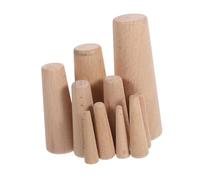 Alipis 10pcs Marine Wooden Plugs Emergency Tapered Boat Yacht Conical Bungs for Thru Hull Drainage