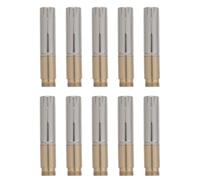 Alipis 10pcs Metal Ballpoint Pen Refillable Mechanism External Thread Component for Business Writing Smooth Writing Core and Protective Housing