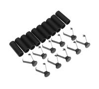 Alipis 10pcs Metal Shoelace Tips Replacement Alloy Ends for Sneakers Hats Sports Pants Durable DIY Buckle Parts with Sleek Finish for Secure Laces and Elastic Cords