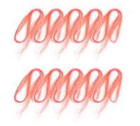 Alipis 10pcs Metallic Hair Tinsel Extensions, Red and Silver Sparkling Glitter Strands for Women, Cosplay and Festival Hair Styling Accessories
