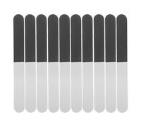 Alipis 10pcs Nail Emery Board Set with Thick Eva Material, Triple-Sided Black White Grey Nail Files and Buffers for Precise Cuticle Filing and Polishing, for Manicure and Pedicure Use