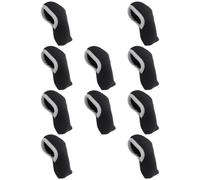 Alipis 10pcs Neoprene Golf Iron Cover for Putter and Club, Mallet Shaped Protective Golfing Accessory, Well Stitched, Black, being Transported the Course or Carried in Your Bag