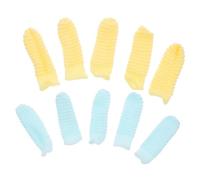 Alipis 10pcs Pet Toothbrush Finger Sleeve Toothbrush Reducing Tartar Buildup Improved Dental Care Polyester for Large Dogs Puppy and Pet Dental Hygiene