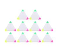 Alipis 10pcs Petals Highlighters: Triangle Shape Watercolor Highlighter Pens 3 in 1 Marker Kids Drawing Painting Pens for Note Taking