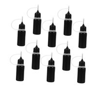 Alipis 10pcs Pinflair Glue Gel Applicator Bottles Needle Tip Precision Sauce Bottles for Condiments