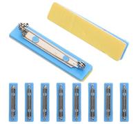 Alipis 10pcs Plastic Chest Buckle Safety Pin Double-sided Adhesive Design Practical Pin Backs for Staff Professionals in Factory and Office Use