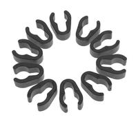 Alipis 10pcs Plastic Microphone Cable Clamps Mic Cable Organizers Flexible Clips for Secure Mic Boompole Cord Management in Ktv and Studio Use