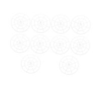 Alipis 10pcs Plastic Pickling Jar Press Plates with Special Design for Even Fermenting Easy to Clean Fermentation Weights for Vegetables Peppers and Infused Beverages Compact