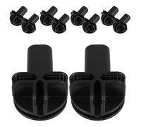 Alipis 10pcs Plastic Wire Grid Cube Connectors Universal Connectors Easy Mobility Black Plastic Iron 2.00x1.49x0.98in for Multiple Cages Or Wardrobes