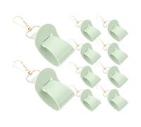 Alipis 10Pcs Portable Outdoor Hat Holder Clips for Backpack and Handbag Green Baseball Cap Carrier Clips for Hiking Camping Travel