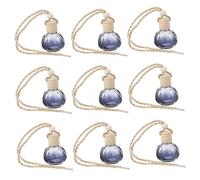 Alipis 10pcs Refillable Car Perfume Bottles Glass Hanging Aromatherapy Diffuser Bottles for Car Air Freshener Filling Essential Oils 6-15ml Capacity Decoration Accessory