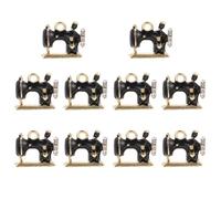 Alipis 10Pcs Retro Sewing Machine Alloy Charms for DIY Jewelry Making Keychain Pendants for Necklace Bracelet Craft Accessories Portable Black Pendants