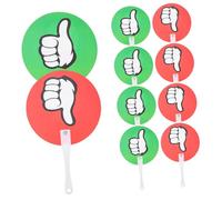 Alipis 10Pcs Reusable Voting Paddle Plastic Judging Boards Classroom Voting Accessory with Thumbs Up and Down Design for School Teacher Supplies