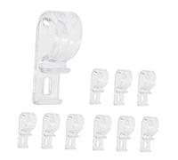 Alipis 10pcs Roller Shade Clips and Shade Pulls, Plastic Curtain Hanger Hooks for Blind Cord Holder, Window Treatment Hardware for Home and Office Use