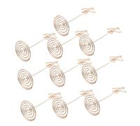 Alipis 10pcs Rose Gold Airplane Photo Clips Table Place Card Holders for Weddings Parties Office Desk Memo Display Centerpiece Decoration