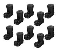 Alipis 10pcs Santa Boots Christmas Boots Decor Santa Cosplay Shoes Mini House Santa Boot Christmas Sto Xmas Supplies Santa Claus Boot Santa Decor Christmas Doll Shoes Party Decor Plastic