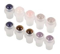 Alipis 10pcs Semi-precious Stone Roller Balls for Inner Bottles Perfume Bottle Accessories Multi-color Aromatherapy Essential Oil Replacement Rollers for Travel and Daily Use Random Color