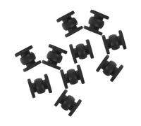 Alipis 10pcs Silicone Anti Vibration Balls for Drones, Shock Absorption Dampers for Gimbal Systems and Mounts, Black Rubber Drone Damper for Aerial Photography and Mapping