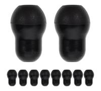 Alipis 10pcs Silicone Replacement Ear Tips for Stethoscope Earbuds, Black, Soft and Sturdy Material, Suitable for 5mm Ear Hooks, Professional Accessories Pack