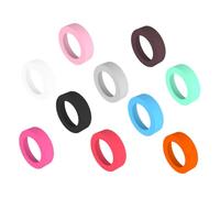 Alipis 10Pcs Silicone Round Vacuum Cup Bottom Sleeves Heat Resistant Protective Water Bottle Bottom Rings for 5.8-6.4Cm Diameter Bottles Mixed Colors Sports Water Accessories