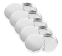 Alipis 10pcs Small Empty Eyeshadow Pans Makeup Palette Aluminum Pallet for DIY Eye Shadow, Reusable Lightweight Eyeshadow Tray 0.5g Capacity Suitable for Travel and Display