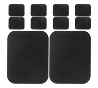 Alipis 10pcs Square Iron Plates with Adhesive for Phone Magnetic Holders, Easy Attachment and Stable Hold, Sl lack Design, Suitable for Phones and Electronic Devices in Office Or
