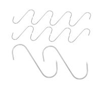 Alipis 10pcs Stainless Steel Meat Hooks S-Shaped Single Pork Hook for Hanging Beef Poultry and Fish High-Temperature Resistant Grill Cooking Hangers for Smoking Drying BBQ and Butchering