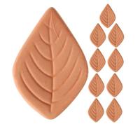 Alipis 10pcs Terracotta Sugar Saver: Leaf Brown Sugar Softener Moisture Keeper Kitchen Tool For Cookies Marshmallows Dried Fruits Spices And More