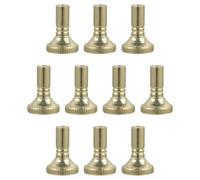 Alipis 10pcs Thread Lamp Turn Switch Knobs Lamp Switch Knob Replacement User-Friendly Fine Finish Iron Material Golden Colour for Environments Where Lighting Plays A Crucial Role