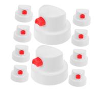 Alipis 10pcs Versatile Spray Paint Caps for Aerosol Cans PE Nozzles with Button Efficient Wide Spray Tips for Graffiti Art and Repair Easy to Install and