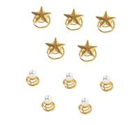 Alipis 10pcs Wedding Spiral Hair Clips Hairpin Alloy Spiral Hair Accessories Lightweight Beautiful Golden Style Comfortable to Carry Hold Hairstyle Firmly for Ceremony