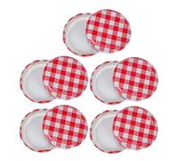 Alipis 10PCS Wide Mouth Canning Lids for Jam Jars Airtight Replacement Covers for Honey Pickle Jelly Spices Storage Corrosion-resistant Jar Caps