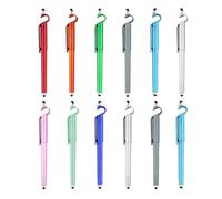 Alipis 12 Pcs Gel Pens with Touch Screen Stylus for Smooth Writing and Comfortable Grip, Includes Cellphone Rack Pen Holder for Touch Screen Devices and Notebooks, Simple and Fashionable Random Color