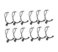 Alipis 12 Pcs Multi-function Nylon Clips for Photography Backdrop and Clothes Clamps, Space Saving Design, Suitable for Multiple Scenes, Contemporary Style, Black Colour Random Color