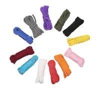 Alipis 12 Rolls Braided Emergency Survival Rope for Camping Tent Guy Lines High-strength Wear-resistant Cord Lightweight and Outdoor Climbing Fix Rope Each Random Colors Random Color