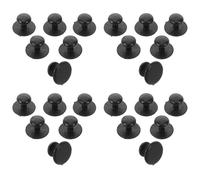 Alipis 120Pcs Black Chef Jacket Buttons Small 7Mm Head 12Mm Base Plastic Sewing Buttons for Restaurant Uniforms and Workwear Garment Accessories