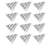 Alipis 12pcs Acoustic Impaling Clips with Triangle Base for Easy Installation of Soundproof Panels on Walls, Carbon Steel Resilient Sound Clips for Noise-sensitive Spaces and Apartments