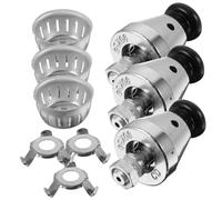 Alipis 12pcs Aluminum Alloy Pressure Cooker Replacement Parts High Pressure Safety Relief Valves with Pipes and Clog Covers Kitchen Accessories for Efficient Cooking