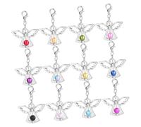 Alipis 12pcs Angel Wing Pendants Lobster Clasp DIY Jewelry Making Set for Wedding Party Favors Mixed Colors