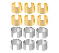 Alipis 12pcs Battery Post Shims Car Battery Terminal Converter Sleeves Anode Cathode Adaptor for Positive Negative Posts Corrosion Resistant High Conductivity Car Accessories