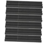 Alipis 12pcs Black Acoustic Panels for Vocal Rooms and Processing Sound Live Walls, Sponge Material with Acoustic Control and Treatment Features, High Density Soundproofing Foam for Ktv