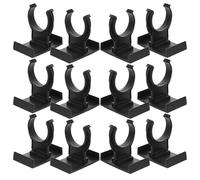 Alipis 12pcs Black Adjustable Cabinet Legs Pp Plastic Furniture Leveler Clips Thickened Kitchen Plinth Leg Clips with Large Accessories for Cabinet Base Support