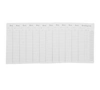 Alipis 12pcs Bookmarks Reading Log Bookmark Elegant Coated Paper White Tracking Reading Progress for Book Enthusiasts