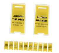 Alipis 12pcs Creative Desktop Sign Clips for Office and Home Novelty Memo Holders with Funny Warning Labels Mini Note Paper Clips for Efficient Paper Management and Decorative Desk