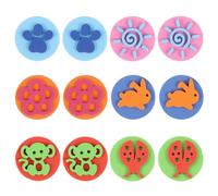 Alipis 12pcs Double-Sided Graffiti EVA Stamps Stamper Painting Tool for Preschool DIY Art Craft Supplies with Style Patterns