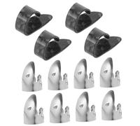 Alipis 12pcs Guitar Picks Variety Pack with Black Thumb Picks and Silver for Electric and Bass Guitars Thick Plectrums for Fingerstyle Playing and Stage Performance