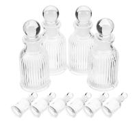 Alipis 12pcs Holy Water Bottles Set with Cross Design, 50ml Refillable Glass Containers, Portable Size for Religious Celebrations and Prayers during